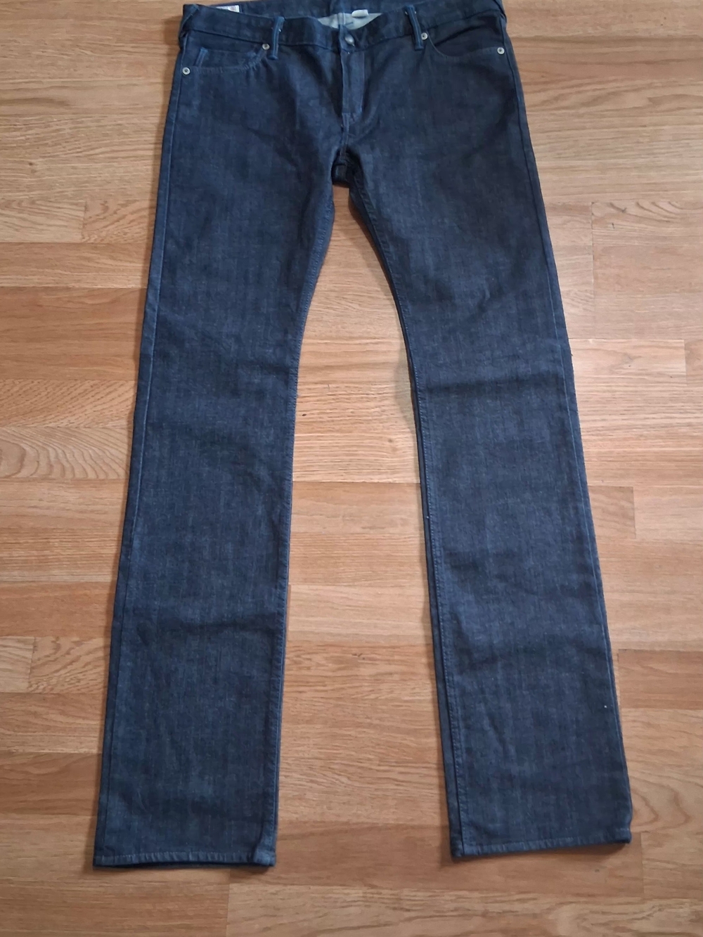 Men's Straight Fit Dark Blue Jeans